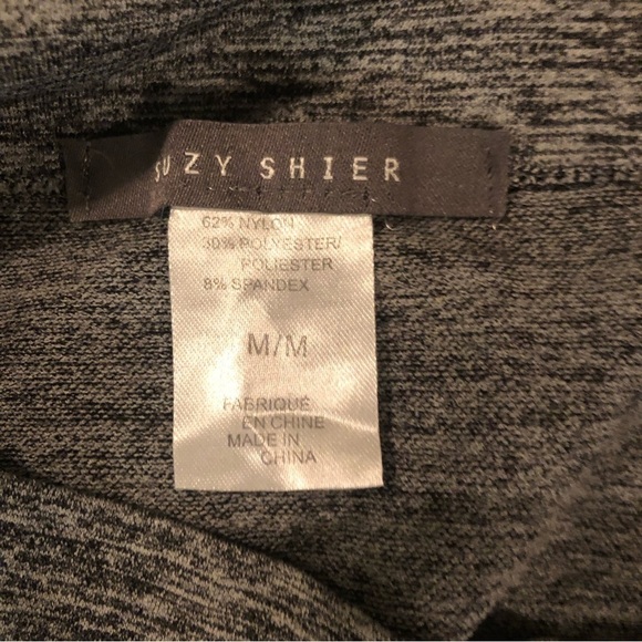 Suzy Shier Grey Leggings Size Medium - Picture 3 of 4